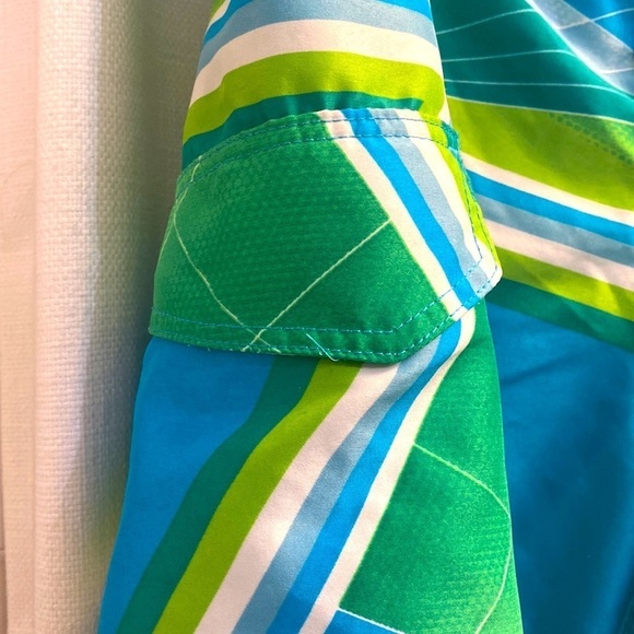 Men’s Blue Green and Yellow Hang Ten Board Shorts with Side Pocket Size 38 - Picture 4 of 7